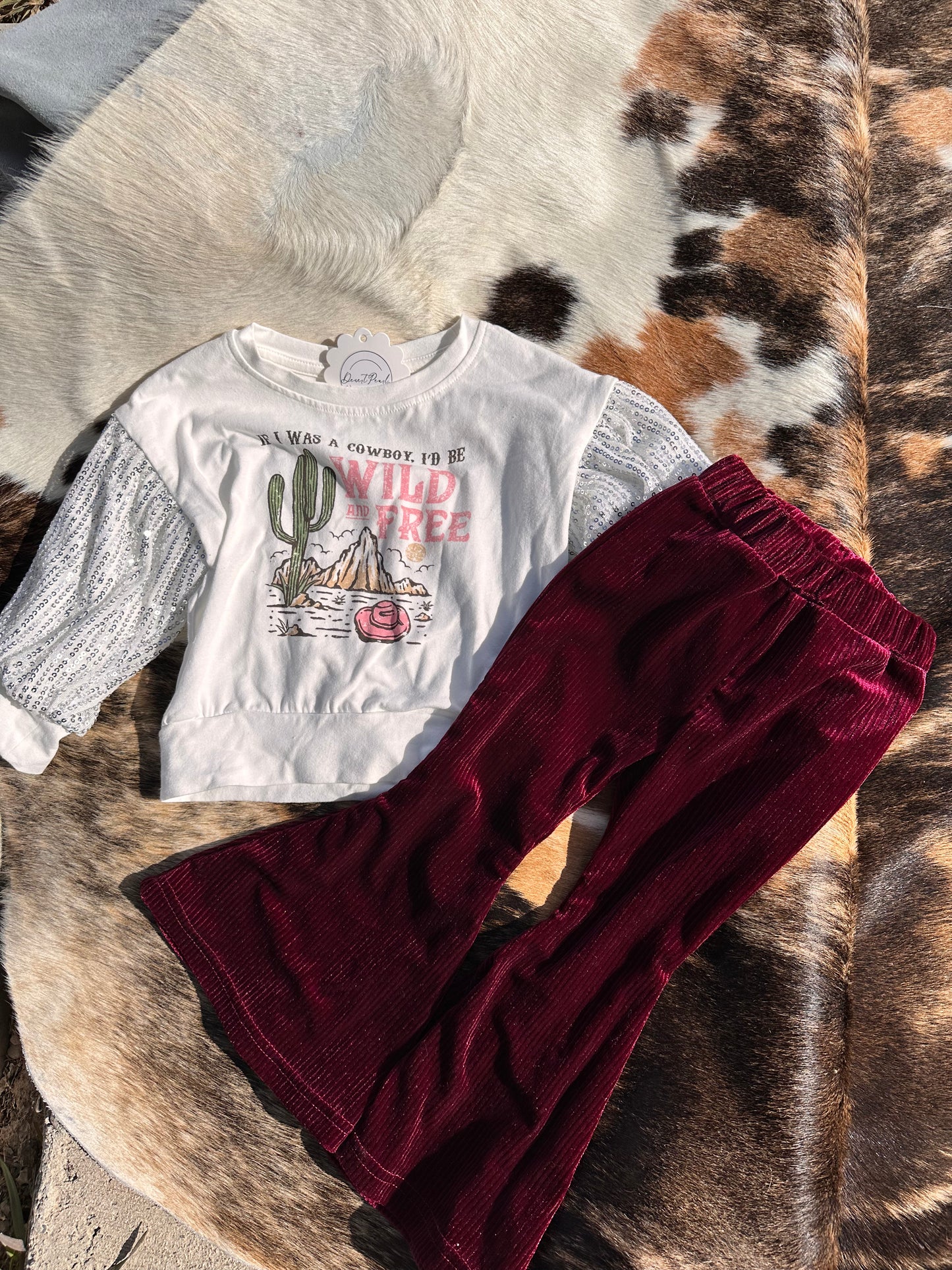 3-4T Sequin and Velvet Set