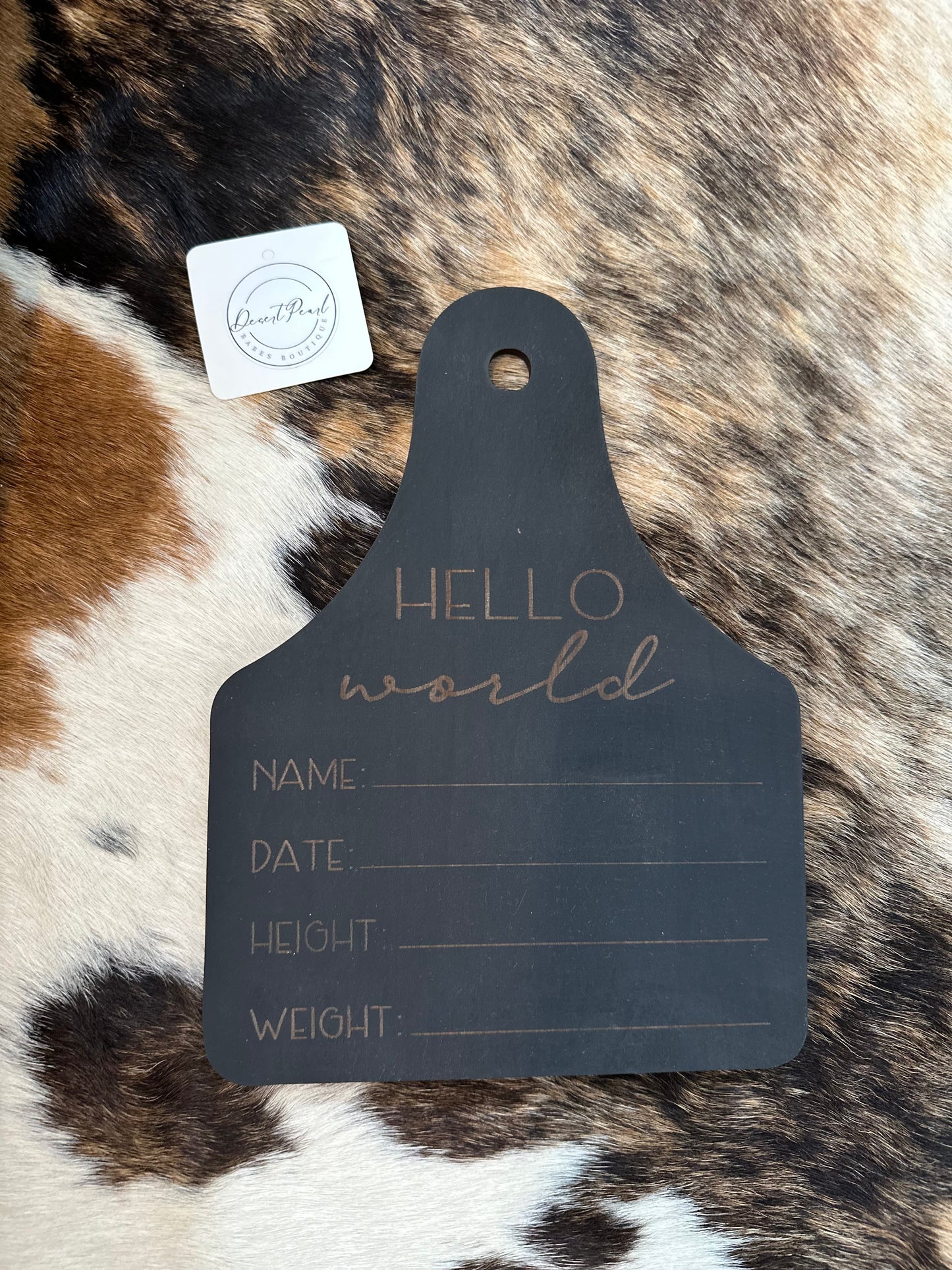 Announcement Tag in Black