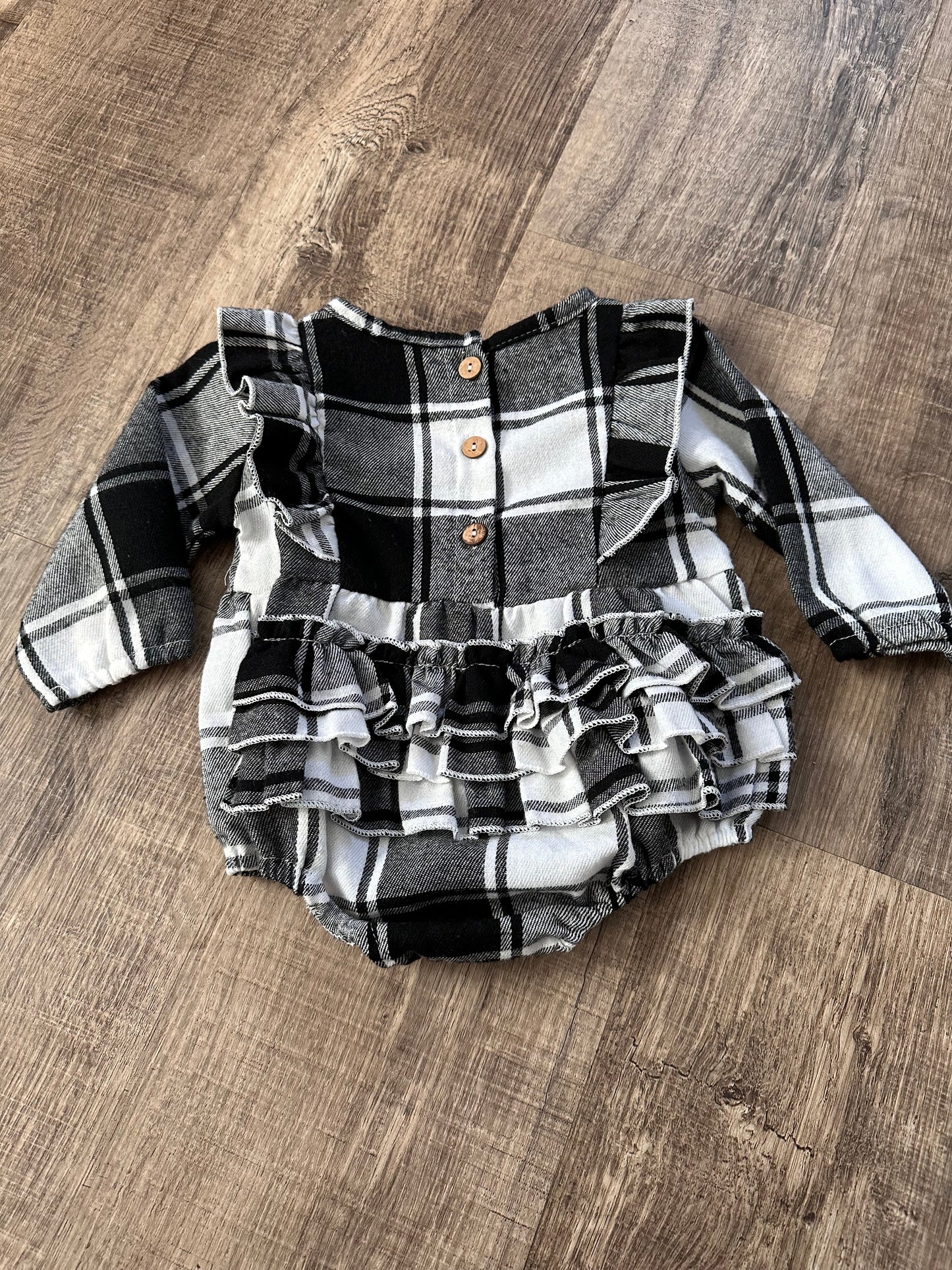 Buffalo Check Bubble Romper