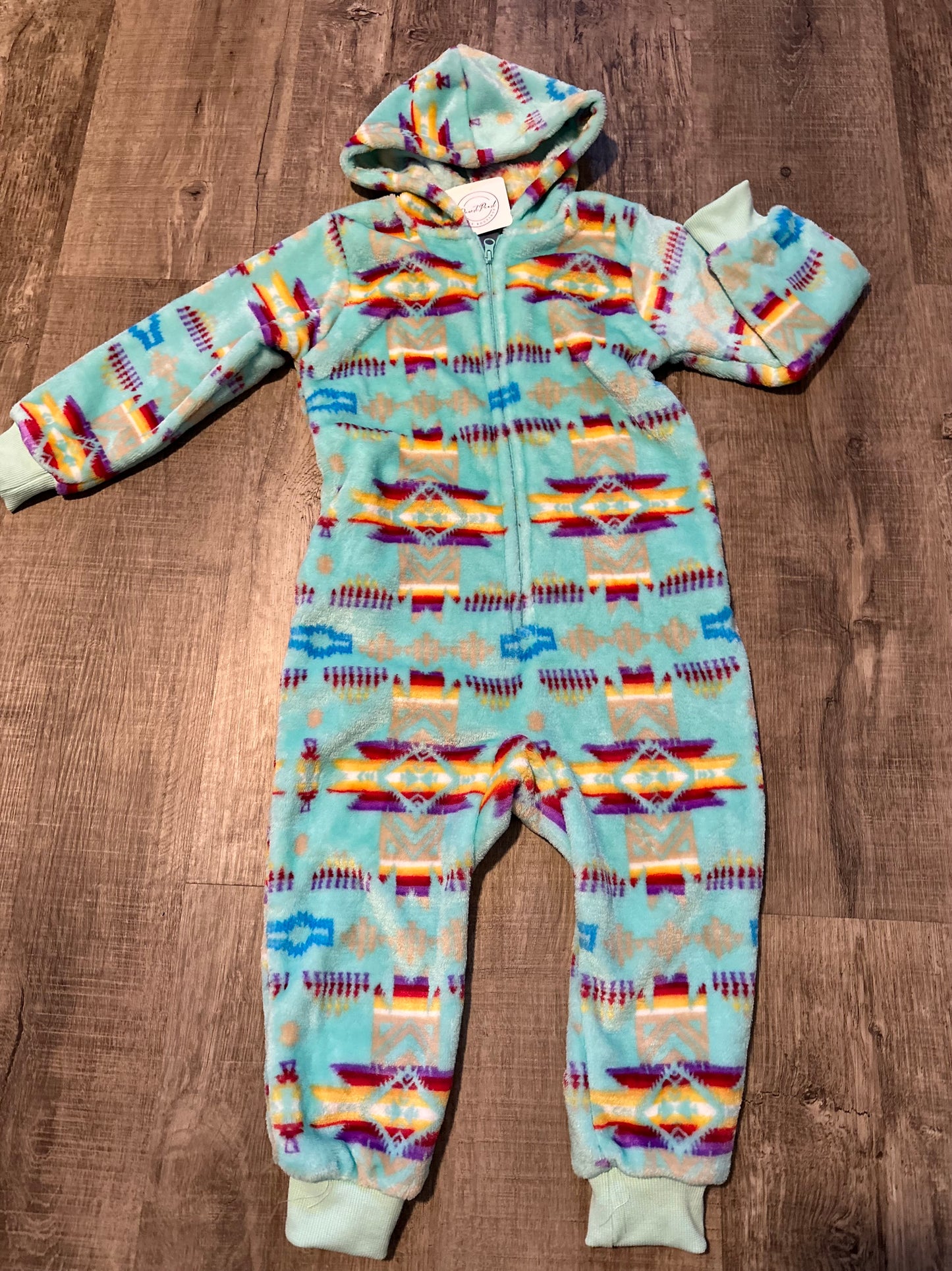 Pendelton Print Hooded Jammies (3T-5T)