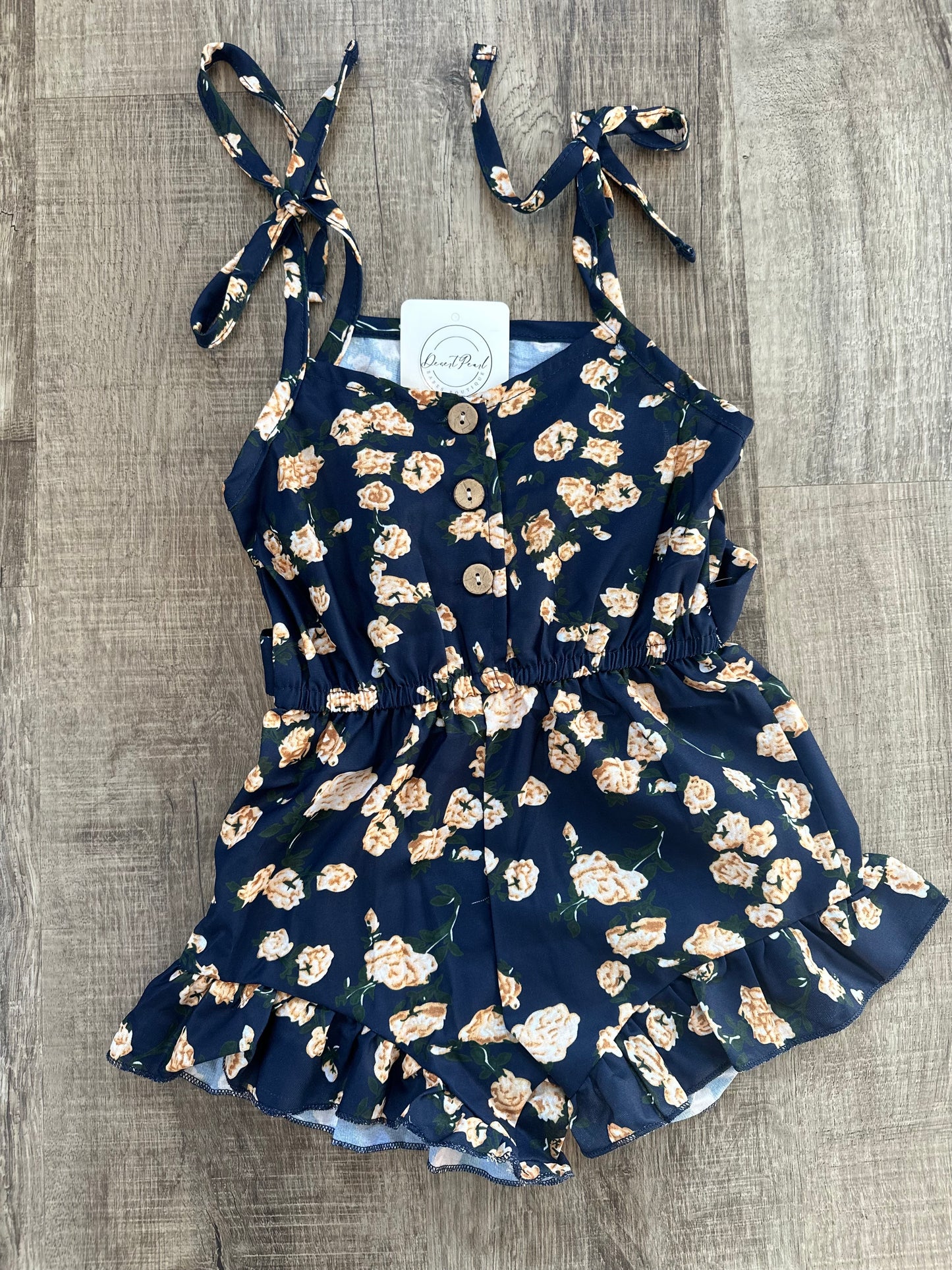 Navy Romper