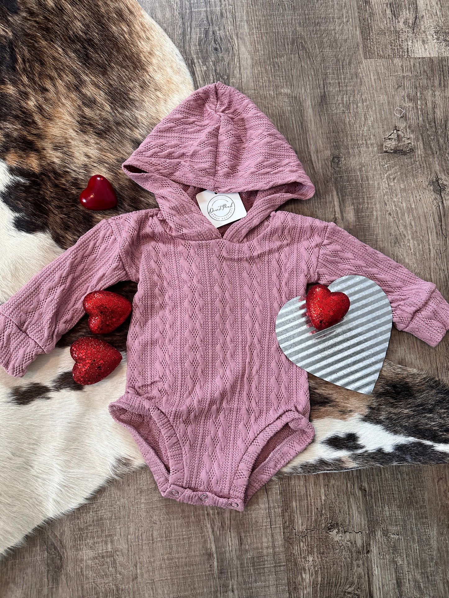 Pink Cable Knit