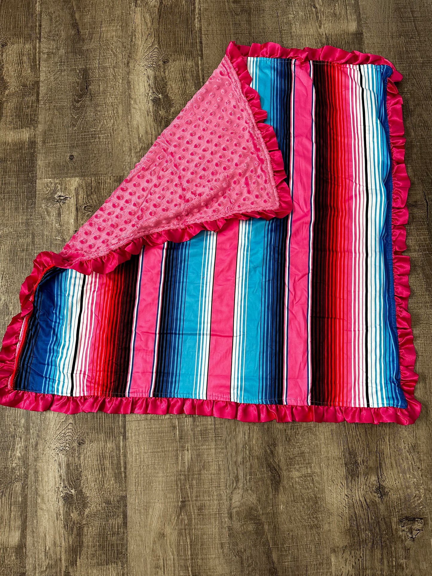 PINK DESERT SERAPE BABY BLANKET