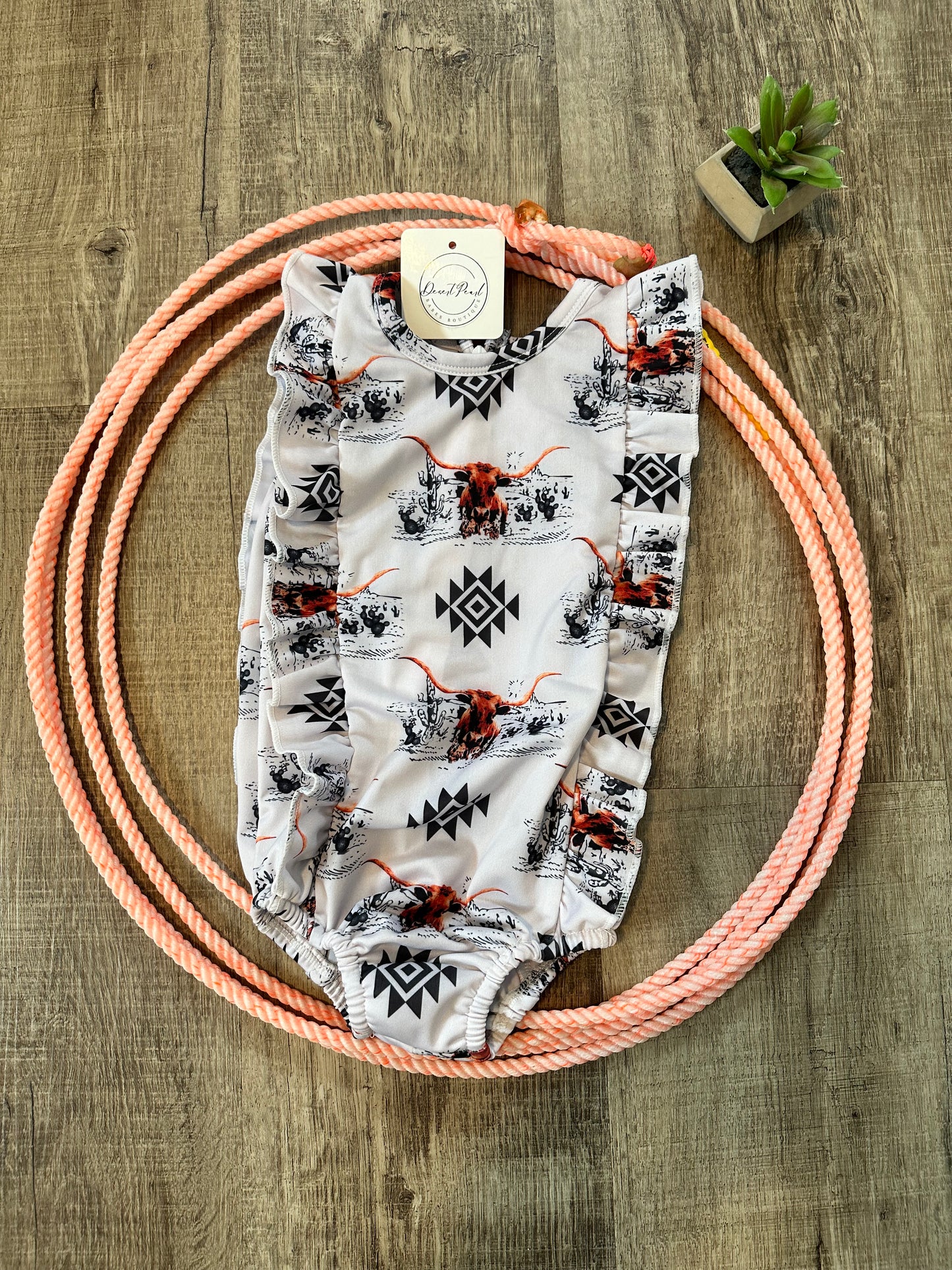 Southwest Ruffle Swimsuit